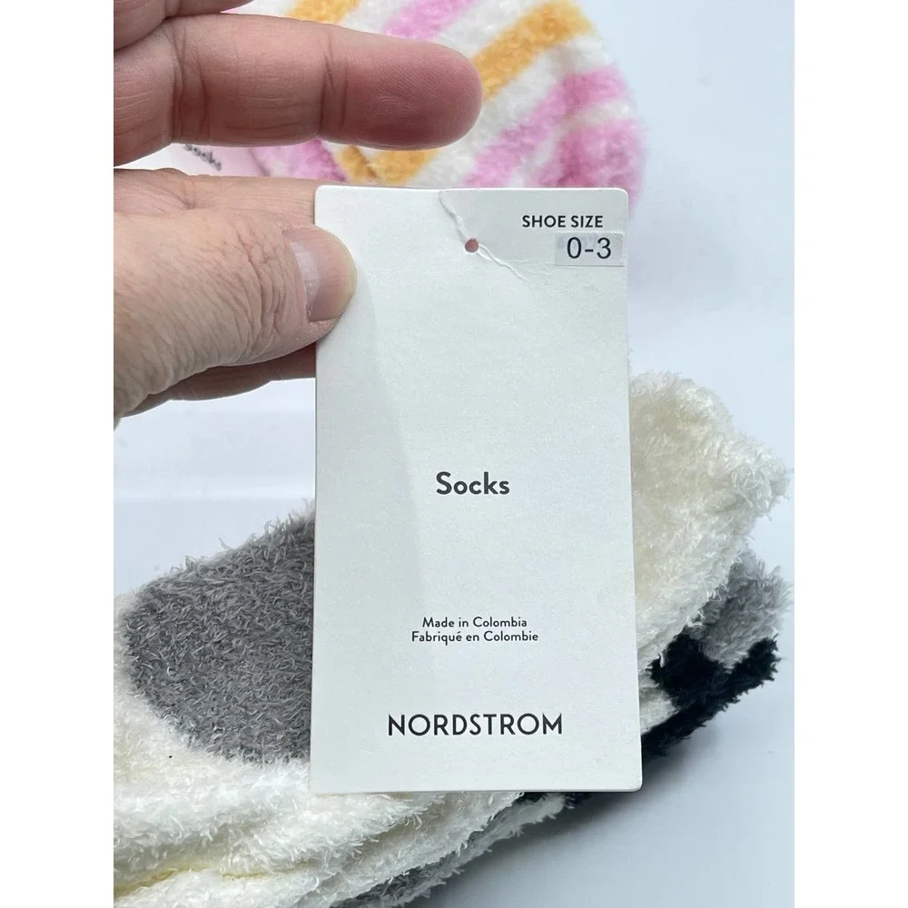 Bundle of (9) NEW NWT Nordstrom Baby Butter Newborn Socks Sze 0-3 Months SOFT! - Picture 4 of 10